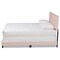 Baxton Studio Tamira Modern and Contemporary Glam Light Pink Velvet Fabric Full Size Panel Bed 183-11272-Zoro - alternate 4